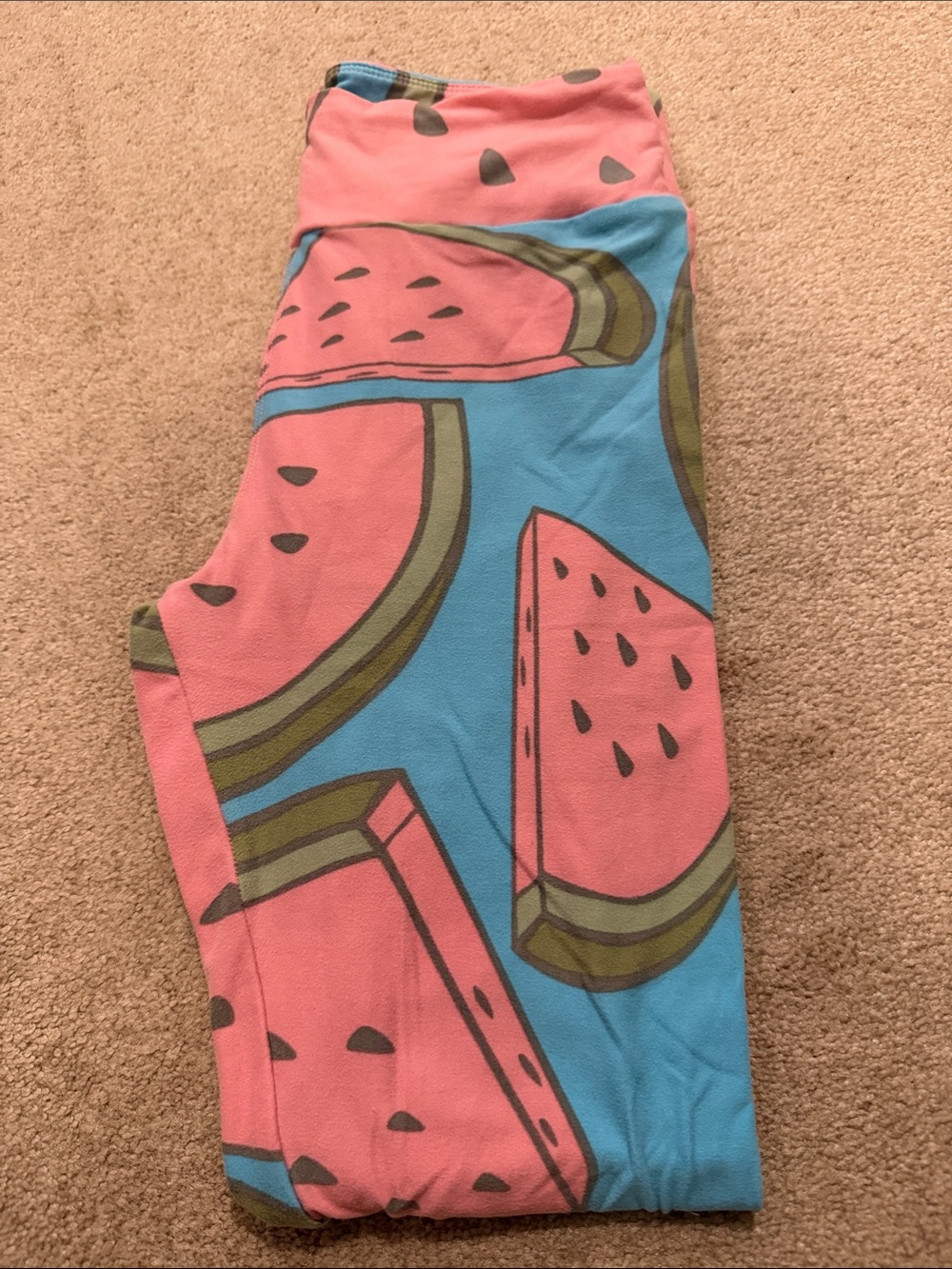Lularoe watermelon leggings, one size